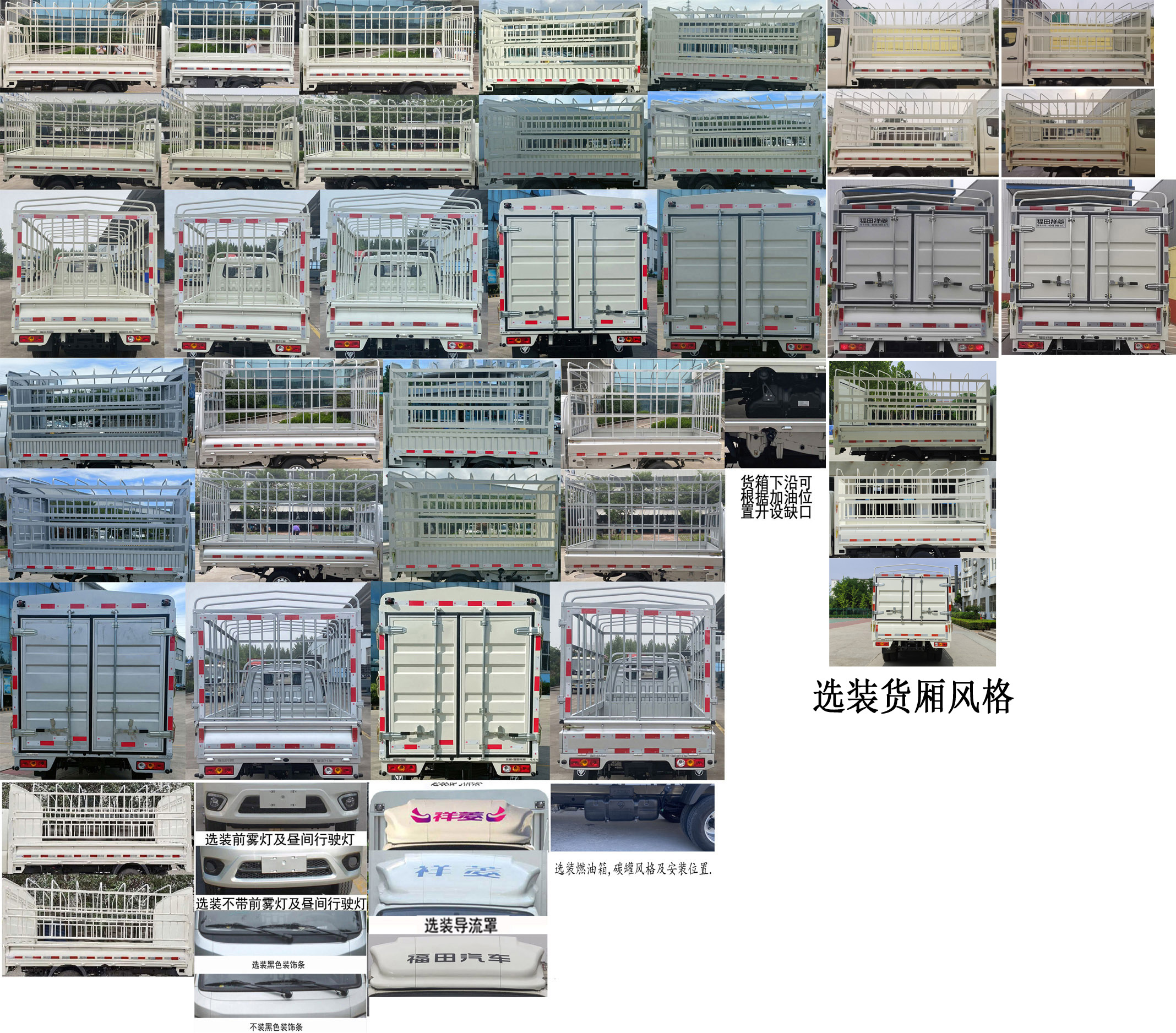 福田牌BJ5032CCY5PV5-13仓栅式运输车公告图片