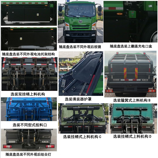 宇通牌YTZ5125ZYSD0BEV纯电动压缩式垃圾车公告图片