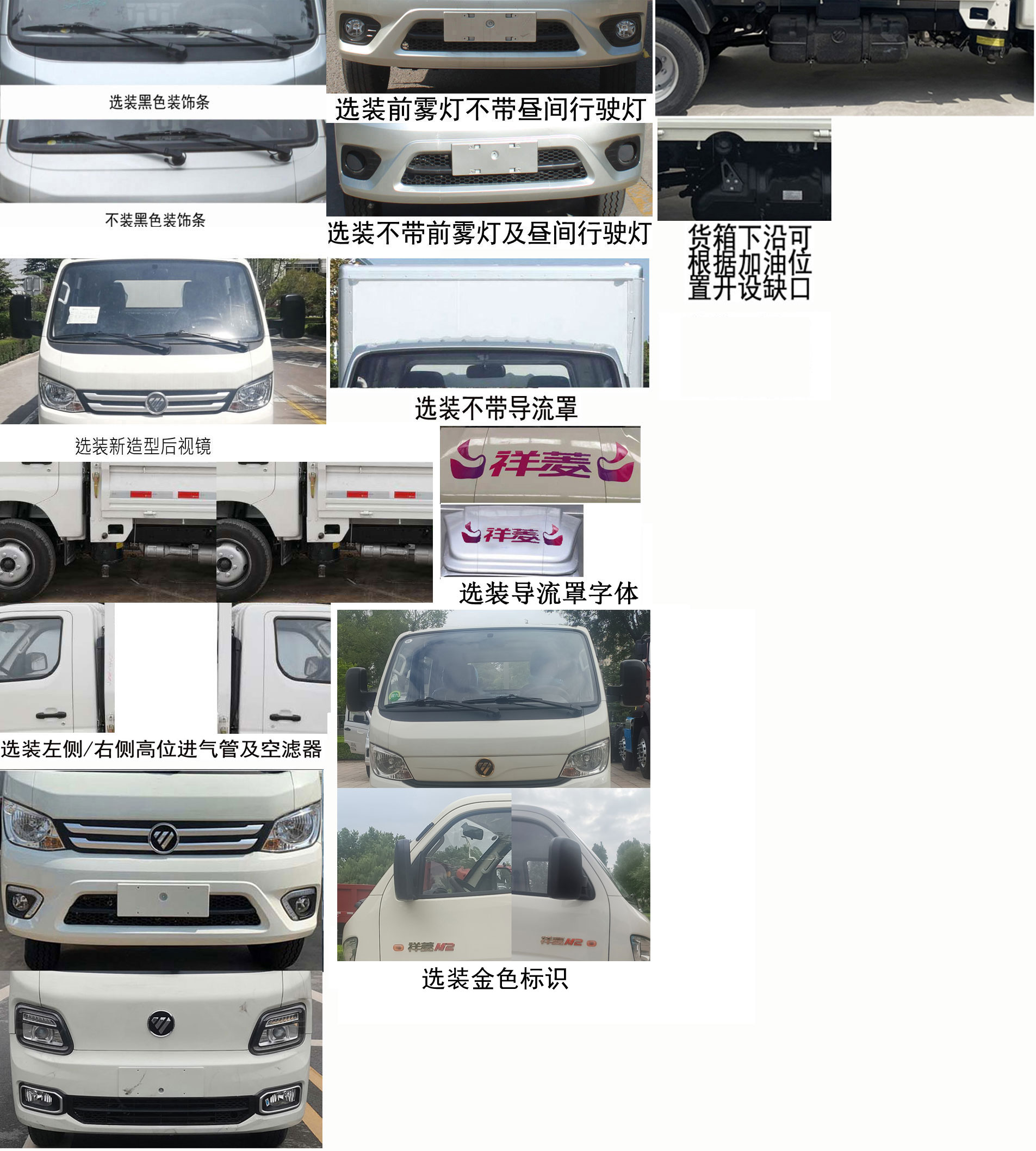 福田牌BJ5032CCY5JV6-19倉柵式運輸車公告圖片