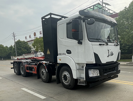 帝王环卫牌HDW5310ZXXCBEV换电式纯电动车厢可卸式垃圾车公告图片