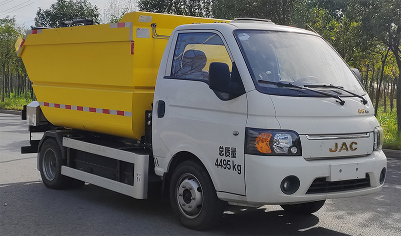 海沃牌HWJ5041ZZZHFBEV純電動自裝卸式垃圾車公告圖片