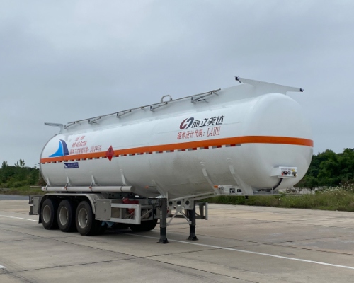 欧曼牌11.6米32.9吨3轴易燃液体罐式运输半挂车(HFV9400GRY42B)