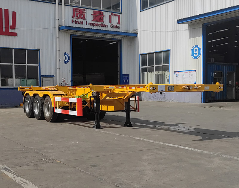通華牌11米35吨3轴集装箱运输半挂车(WTY9400TJZ30)