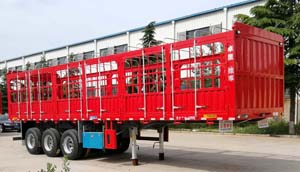 卓里-克劳耐牌11米33.8吨3轴仓栅式运输半挂车(SXL9402CCY)