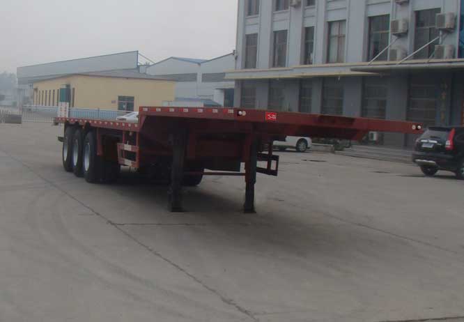 远东汽车牌13米34吨3轴平板运输半挂车(YDA9401TPB)