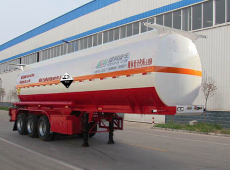 盛润牌9.8米31吨3轴腐蚀性物品罐式运输半挂车(SKW9401GFWA)