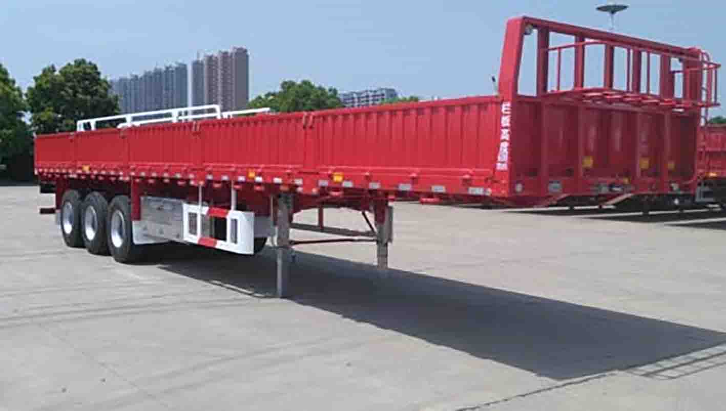 卓里-克劳耐牌13米34吨3轴栏板式运输半挂车(SXL9401)