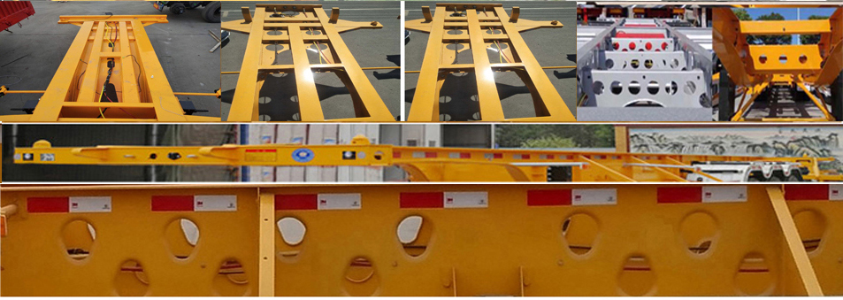 郓翔牌YDX9400TJZ集装箱运输半挂车公告图片