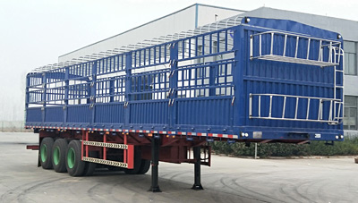 梁威牌13米33.7吨3轴仓栅式运输半挂车(SLH9400CCY)