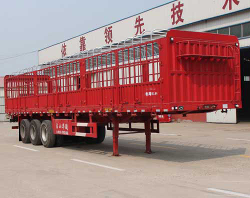 庄宇牌13米33.5吨3轴仓栅式运输半挂车(ZYC9400CCY)
