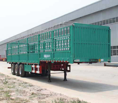 庄宇牌13米33.5吨3轴仓栅式运输半挂车(ZYC9401CCY)