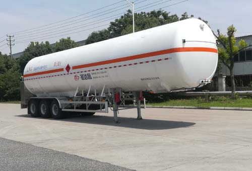 圣达因牌13米24.5吨3轴低温液体运输半挂车(SDY9391GDYT)