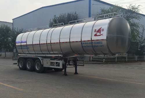 昌骅牌10.7米33.7吨3轴润滑油罐式运输半挂车(HCH9400GRH40)
