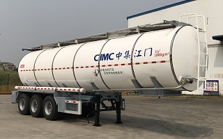 中集牌10.7米32吨3轴液态食品运输半挂车(ZJV9403GYSJM)