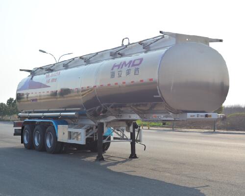 欧曼牌11.3米34吨3轴润滑油罐式运输半挂车(HFV9400GRH)
