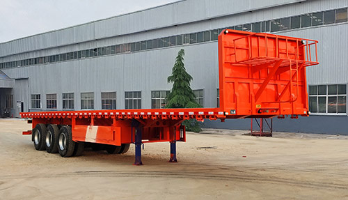 中郓通牌13米34吨3轴平板运输半挂车(JZJ9400TPB)