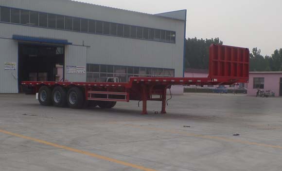 中开牌13米34.2吨3轴平板运输半挂车(GJL9400TPBE)