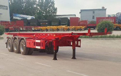 鲁英牌12.5米34.5吨3轴集装箱运输半挂车(JGT9402TJZ)