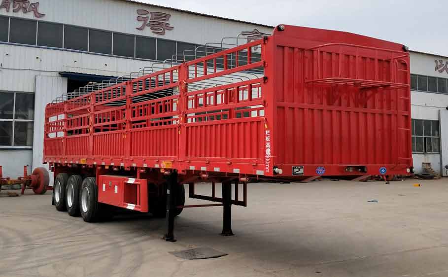 德柱牌13米33.8吨3轴仓栅式运输半挂车(HDZ9400CCY)