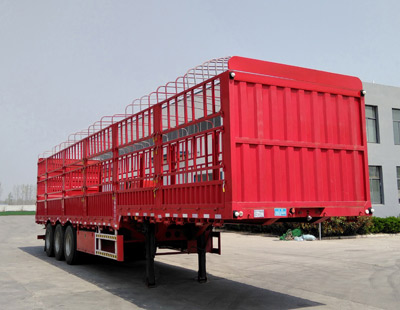 鲁犇牌13米33.8吨3轴仓栅式运输半挂车(TXL9400CCYE)