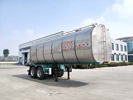 梁威牌9米29吨2轴液态食品运输半挂车(SLH9350GYS)