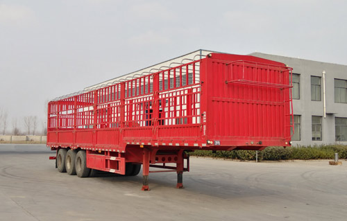 事业永盛牌13米33.1吨3轴仓栅式运输半挂车(LYS9401CCYE)