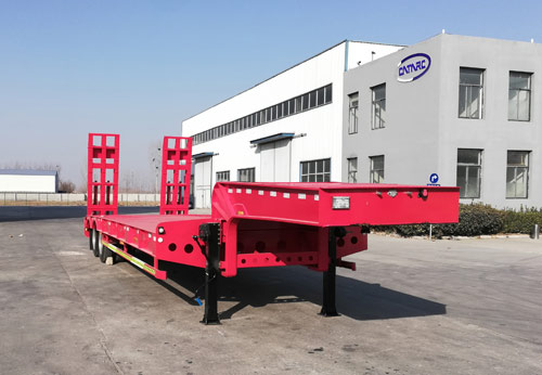 事业永盛牌11.5米28.3吨2轴低平板半挂车(LYS9351TDP)