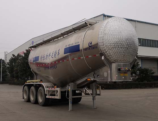开乐牌8.9米34.9吨3轴铝合金中密度粉粒物料运输半挂车(AKL9400GFLL2)