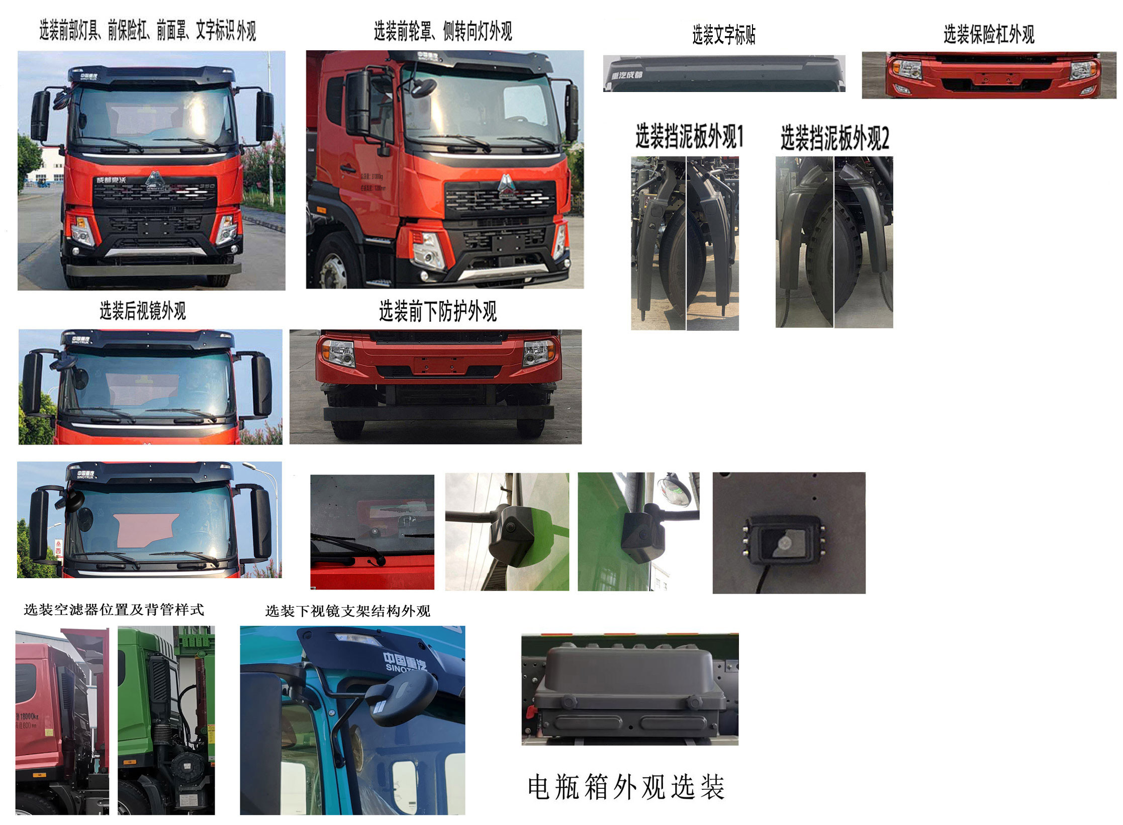 CDW3240A1N6C 王牌牌271马力后双桥,后八轮柴油5.3米国六自卸汽车图片