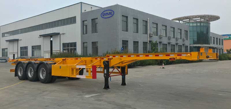 蒙凯牌13米34.6吨3轴集装箱运输半挂车(MK9400TJZA1)
