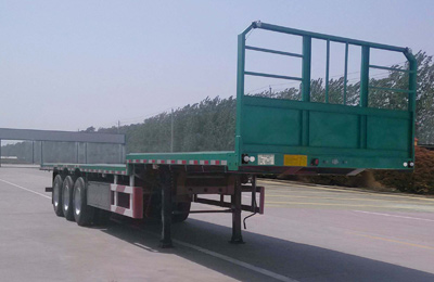 事业永盛牌13米34吨3轴平板运输半挂车(LYS9400TPBE)