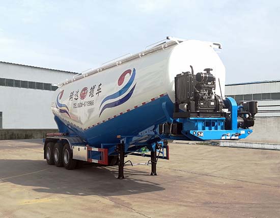 瑞郓牌11.3米31.5吨3轴低密度粉粒物料运输半挂车(YRD9402GFL)