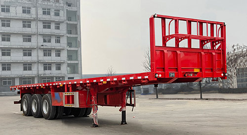 梁山平安牌10米34.9吨3轴平板运输半挂车(TCC9402TPB)