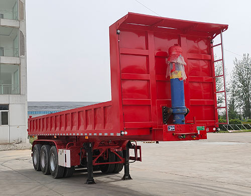 中企航天牌9.5米33.5吨3轴自卸半挂车(HTM9400ZHX)