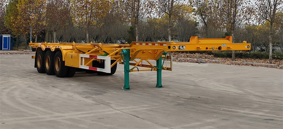 鲁运达牌13米34.5吨3轴集装箱运输半挂车(JCA9401TJZE)
