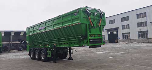 吉鲁恒驰牌9.5米31.3吨3轴散装粮食运输半挂车(PG9408ZLSA)