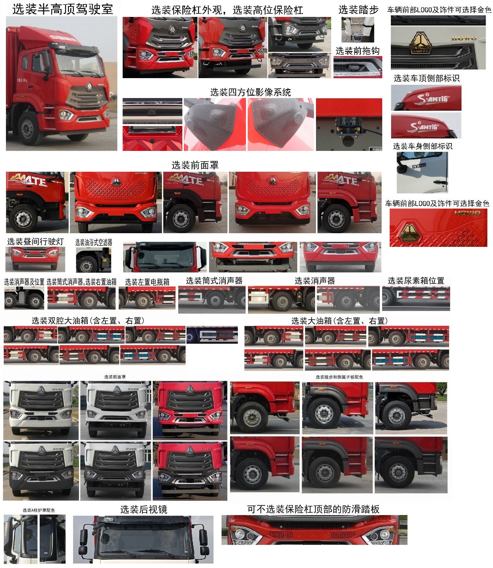 豪沃牌ZZ5317CCQV466JF1畜禽运输车公告图片
