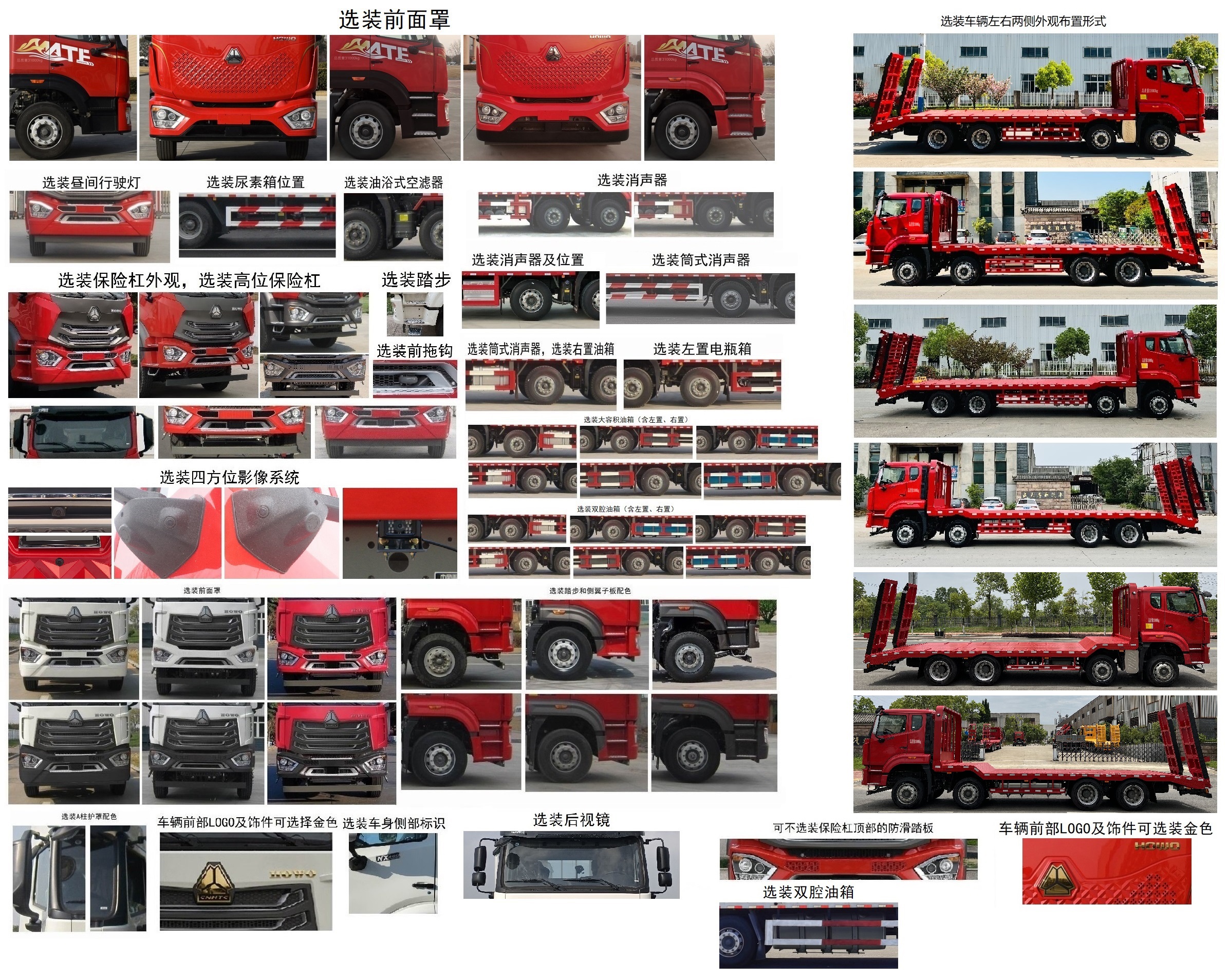 豪沃牌ZZ5317TPBV506JF1平板運(yùn)輸車公告圖片