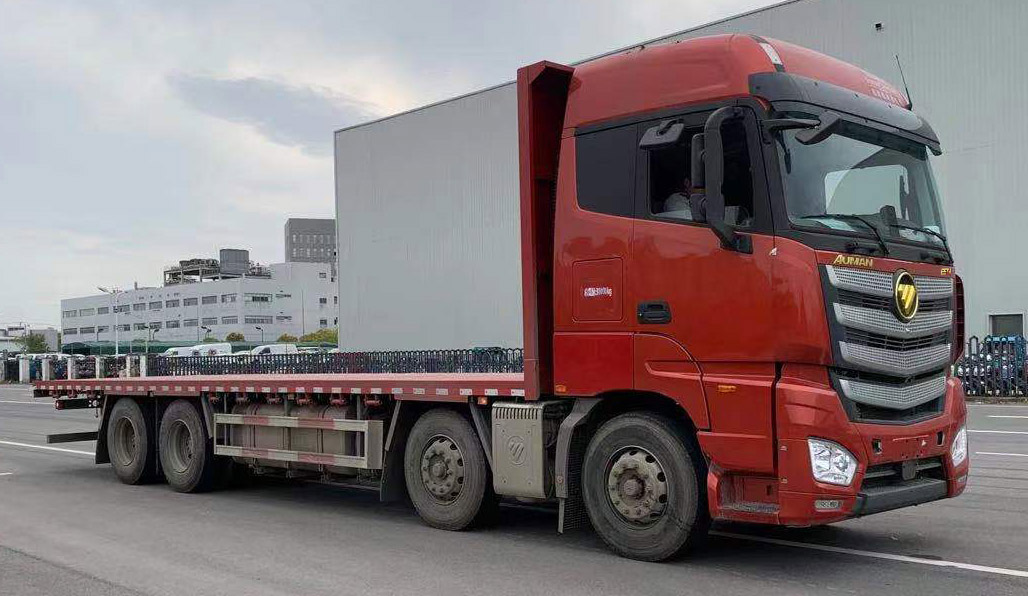 歐曼牌BJ5319TPBY6GRL-01平板運輸車公告圖片