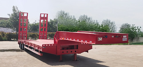 中郓通牌13.8米32.3吨3轴低平板半挂车(JZJ9406TDP)