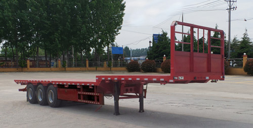 鑫阳达牌13米34.5吨3轴平板运输半挂车(LXY9400TPBE)