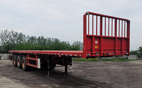 事业永盛牌11.5米34.7吨3轴平板运输半挂车(LYS9401TPB)