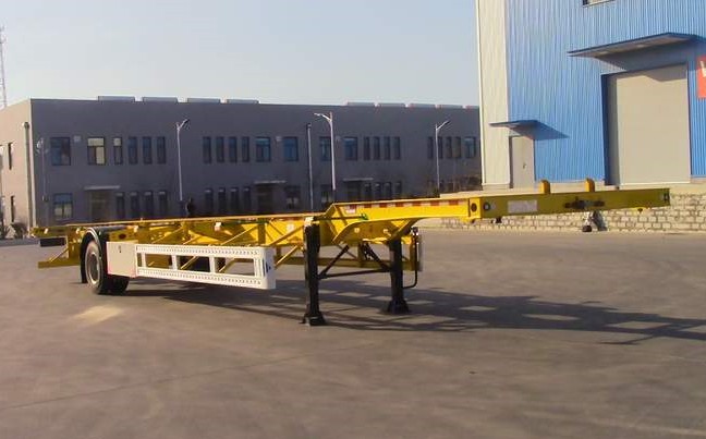 瑞路豪牌14米15.2吨1轴空载集装箱运输半挂车(RLH9180TJZE45)