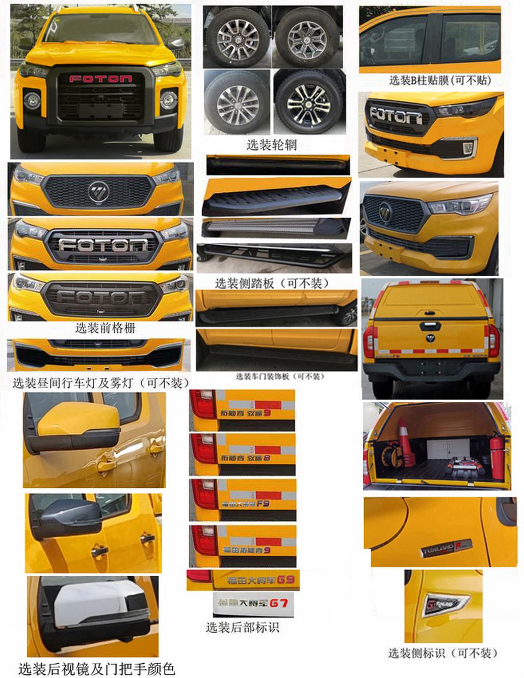 福田牌BJ5037XGC-3B工程車(chē)公告圖片