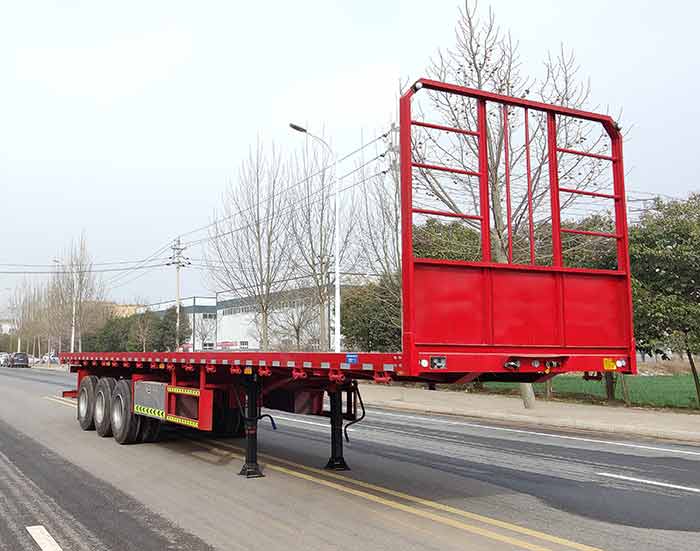 苏化牌13米33.8吨3轴平板运输半挂车(PHY9400TPB)