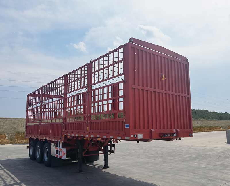 鑫阳达牌10米34.5吨3轴仓栅式运输半挂车(LXY9401CCYE)