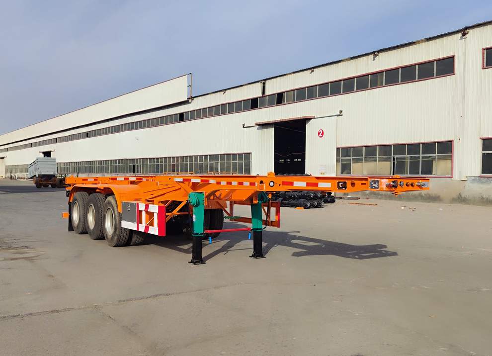 中郓畅达牌11米35.8吨3轴集装箱运输半挂车(XSQ9400TJZ30)