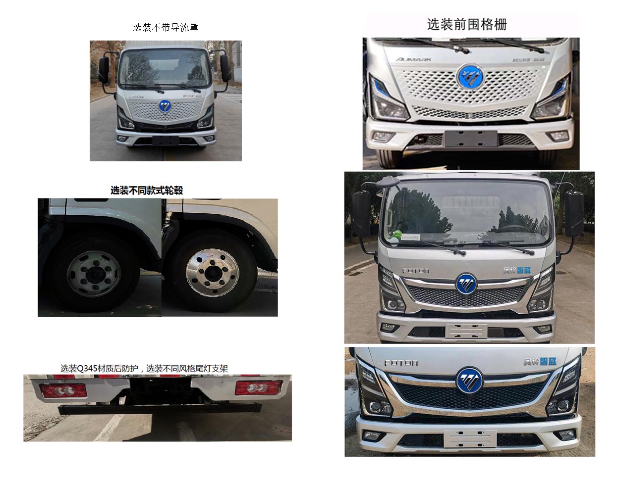 福田牌BJ5045CCYPHEV1插电式混合动力仓栅式运输车公告图片