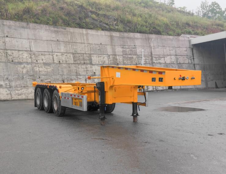 蜀汽牌9.5米31.8吨3轴集装箱运输半挂车(GCJ9363TJZ)