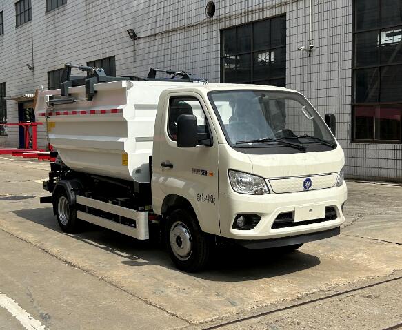 福田牌BJ5046ZZZEV-H2纯电动自装卸式垃圾车公告图片